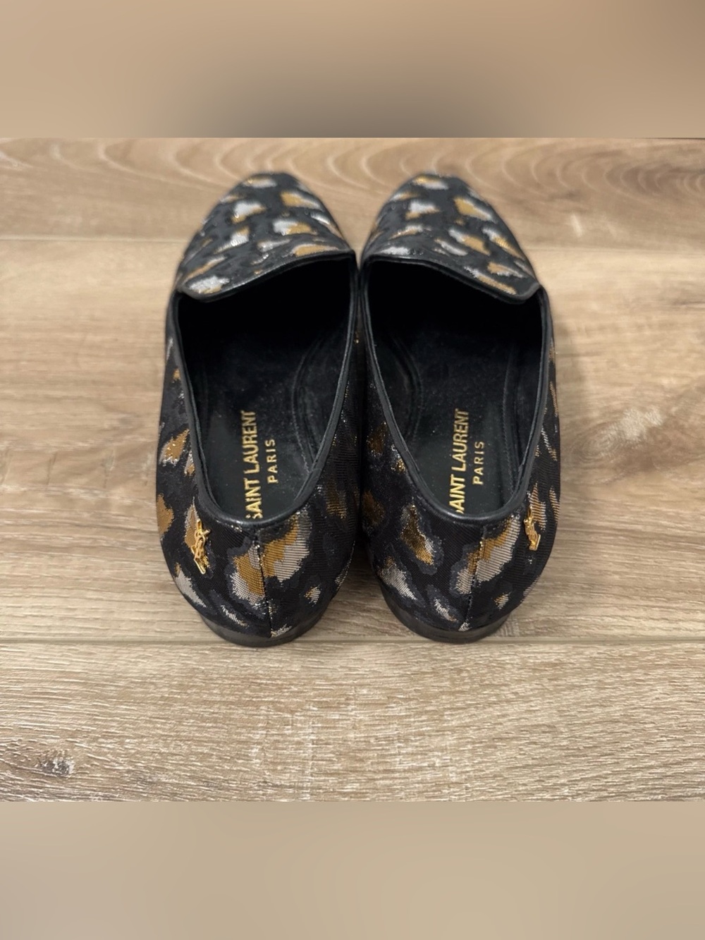 Saint Laurent Glitch Leopard Jacquard Loafer EU37.5/US7.5 - Picture 3 of 8